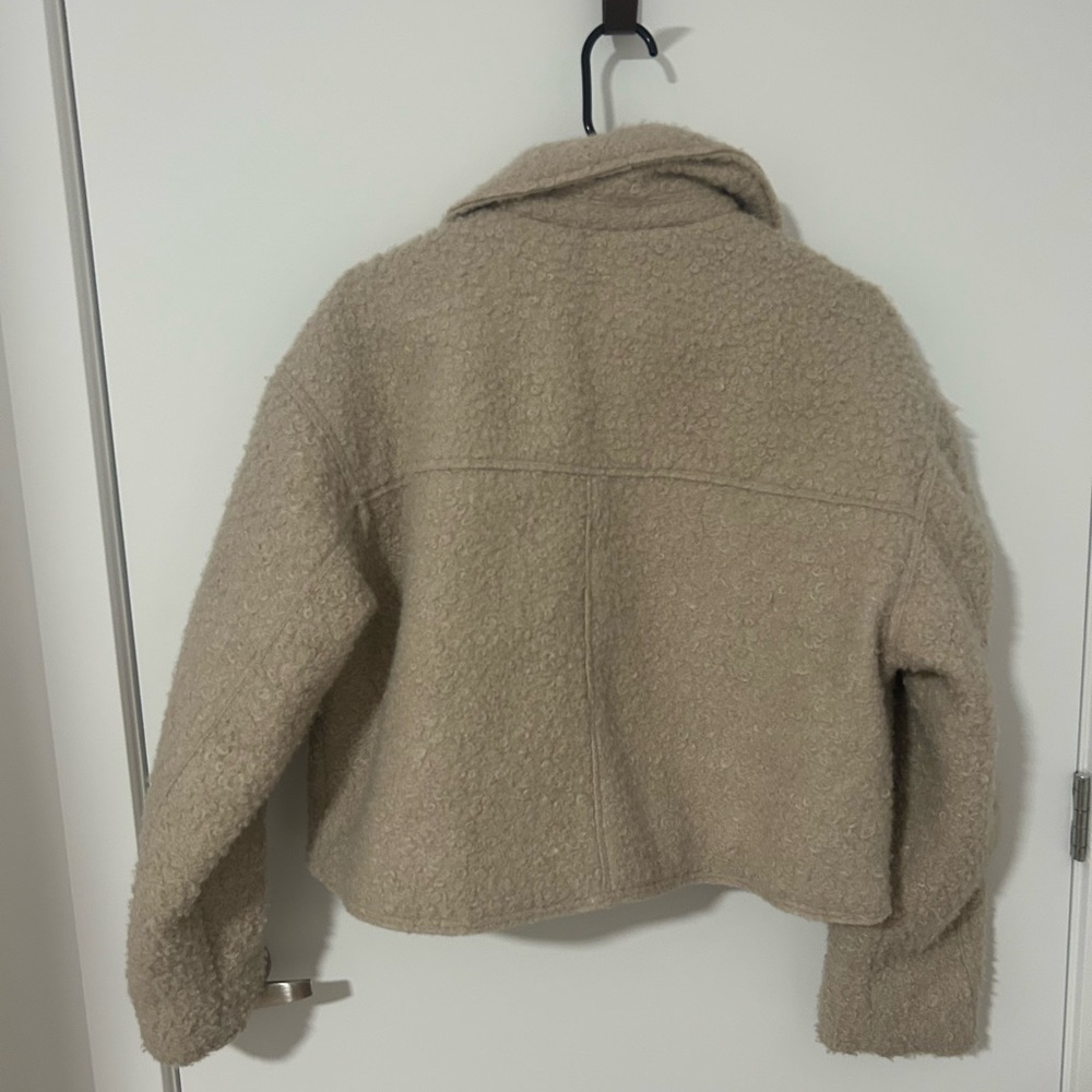 Cream Teddy Jacket - Picture 3 of 3